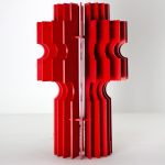 ahşap mdf dekoratif abajur 40cm karo design